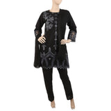 Women's Embroidered 3Pcs Suit - Black, Women, Shalwar Suits, Chase Value, Chase Value