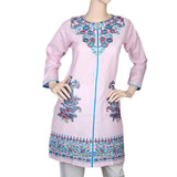 Women's Embroidered Kurti - Light Pink, Women, Ready Kurtis, Chase Value, Chase Value
