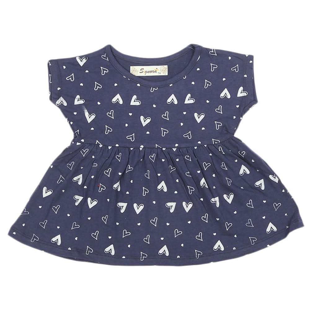 Girls Frock - Navy Blue, Girls Frocks, Chase Value, Chase Value