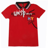 Boys Half Sleeves Polo T-Shirt - Red, Boys T-Shirts, Chase Value, Chase Value