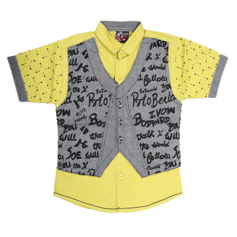 Boys Half Sleeves Casual Shirt - Green, Kids, Boys Shirts, Chase Value, Chase Value