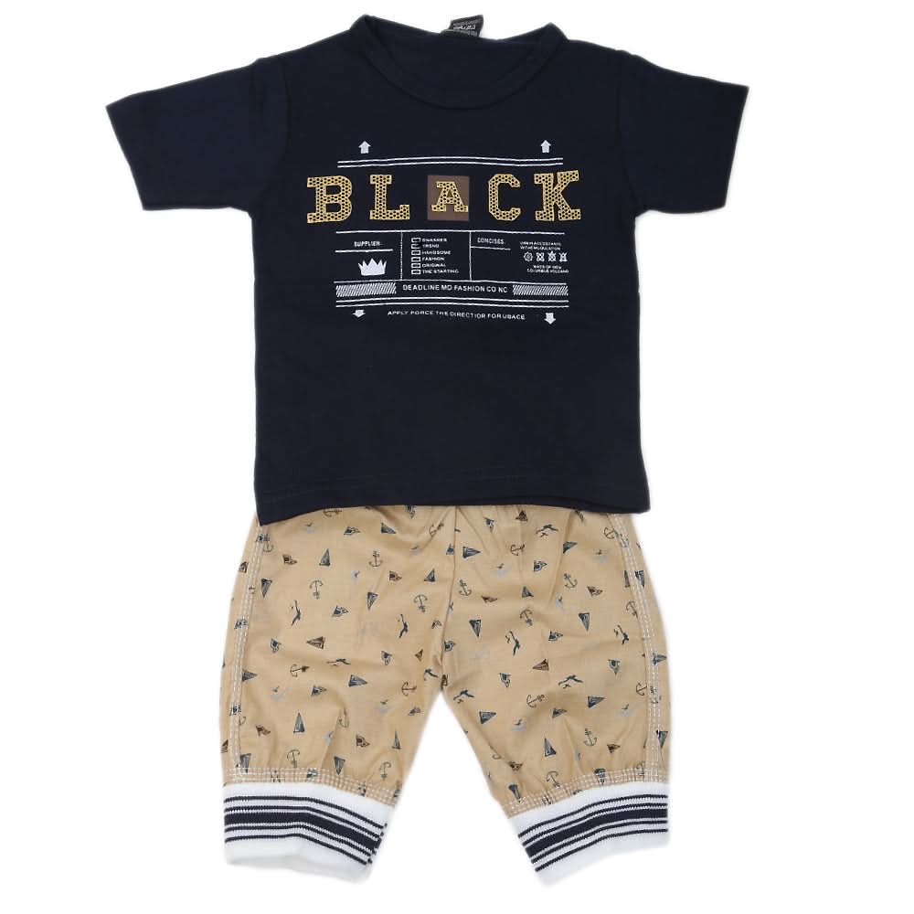 Boys Short Suit - Navy Blue, Kids, Boys Sets And Suits, Chase Value, Chase Value