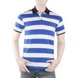 Men's Yarn Dyed Half Sleeves Polo T-Shirt - Royal Blue, Men, T-Shirts And Polos, Chase Value, Chase Value
