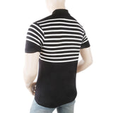 Men's Yarn Dyed Half Sleeves Polo T-Shirt - Black, Men, T-Shirts And Polos, Chase Value, Chase Value