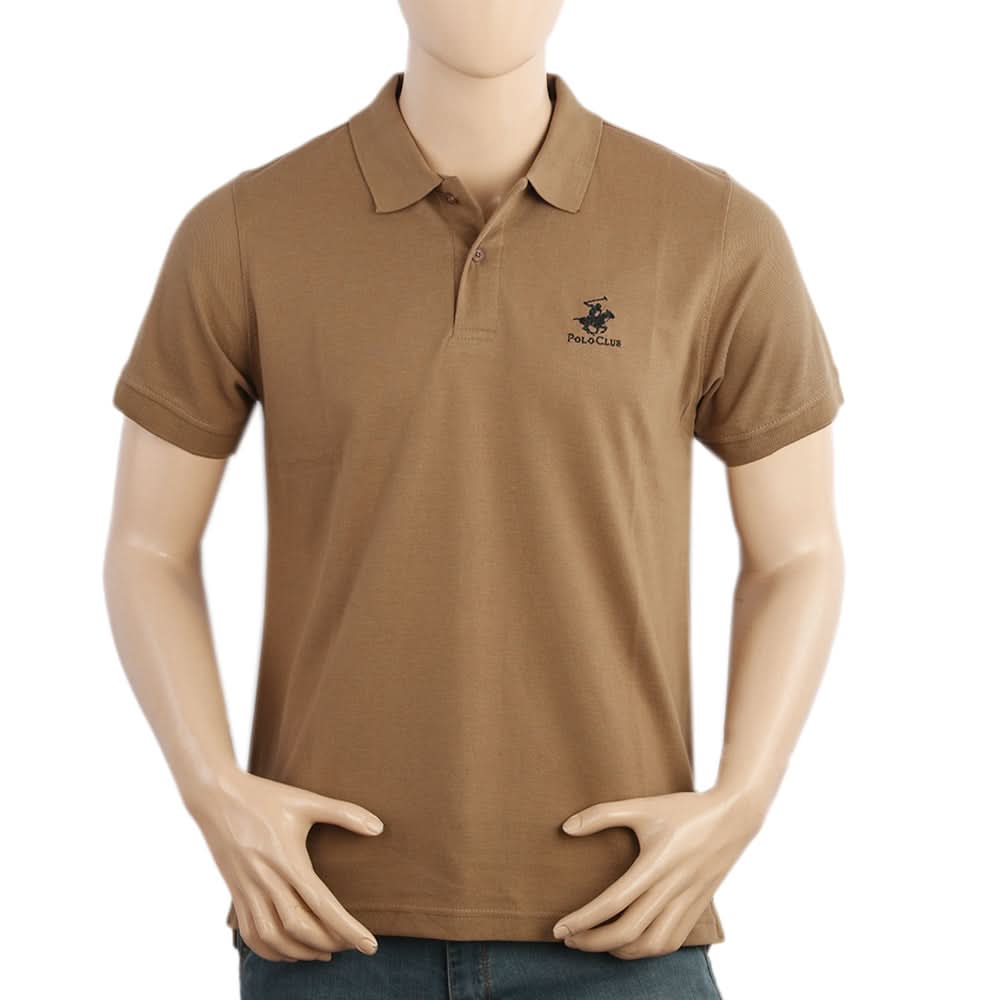 Men's Half Sleeves Polo T-Shirt - Light Brown, Men's T-Shirts & Polos, Chase Value, Chase Value