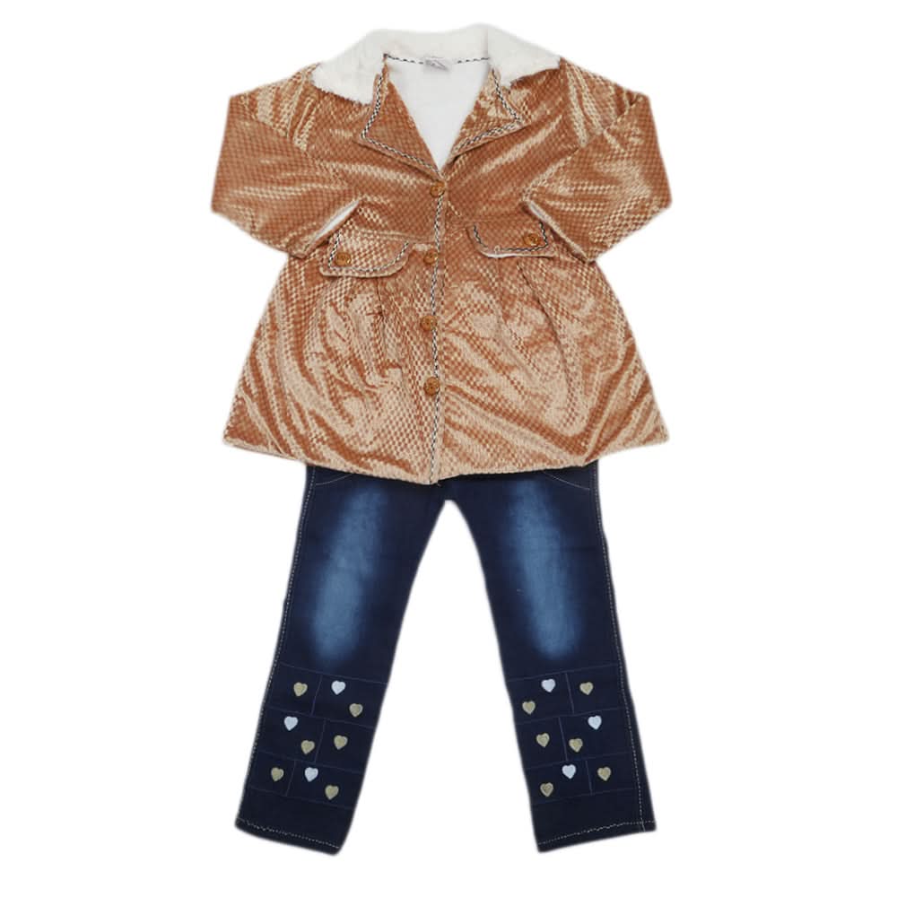 Girls Tights Suit - Brown, Kids, Girls Sets And Suits, Chase Value, Chase Value