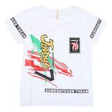 Boys Half Sleeves T-Shirt - White, Kids, Boys T-Shirts, Chase Value, Chase Value