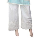 Women's Bell Bottom Embroidered Trouser - White, Women, Pants & Tights, Chase Value, Chase Value