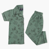 Boy's Half Sleeves Night Suit - Green, Boys Sets & Suits, Chase Value, Chase Value