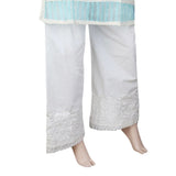 Women's Bell Bottom Embroidered Trouser - White, Women, Pants & Tights, Chase Value, Chase Value