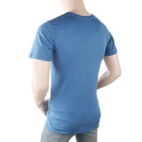 Men's Round Neck Half Sleeves T-Shirt - Blue, Men, T-Shirts And Polos, Chase Value, Chase Value