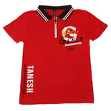 Boys Half Sleeves Polo T-Shirt - Red, Boys T-Shirts, Chase Value, Chase Value