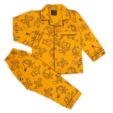 Boys Full Sleeves Night Suit - Mustard, Boys Sets & Suits, Chase Value, Chase Value