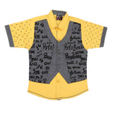 Boys Half Sleeves Casual Shirt - Yellow, Kids, Boys Shirts, Chase Value, Chase Value