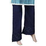 Women's Bell Bottom Embroidered Trouser - Blue, Women, Pants & Tights, Chase Value, Chase Value
