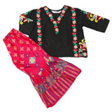 Girls Shalwar Suit - Black, Girls Shalwar Kameez, Chase Value, Chase Value
