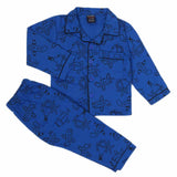Boys Full Sleeves Night Suit - Dark Blue, Boys Sets & Suits, Chase Value, Chase Value