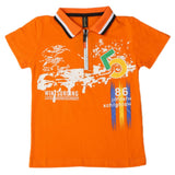 Boys Half Sleeves Polo T-Shirt - Orange, Boys T-Shirts, Chase Value, Chase Value