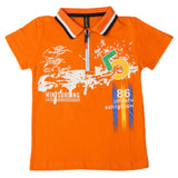 Boys Half Sleeves Polo T-Shirt - Orange, Boys T-Shirts, Chase Value, Chase Value