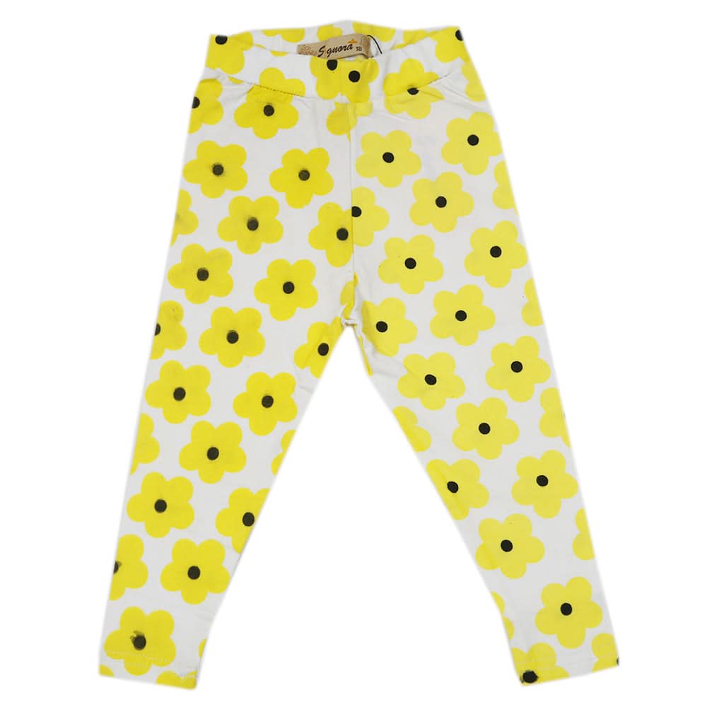Girls Tight - Yellow, Girls Tights Leggings & Pajama, Chase Value, Chase Value