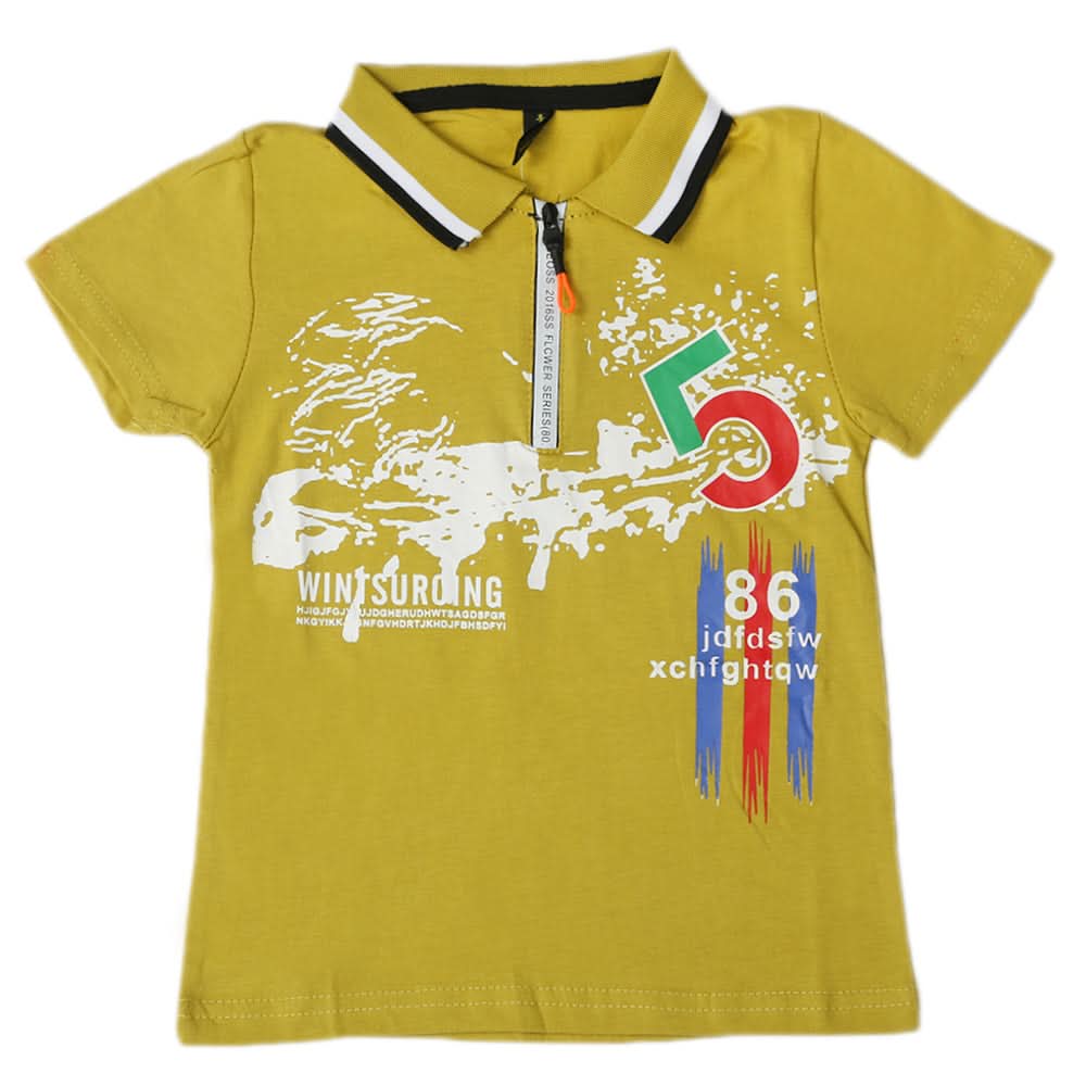 Boys Half Sleeves Polo T-Shirt - Green, Boys T-Shirts, Chase Value, Chase Value