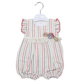 Newborn Girls Half Sleeves Romper - Red, Kids, Newborn Girls Rompers, Chase Value, Chase Value