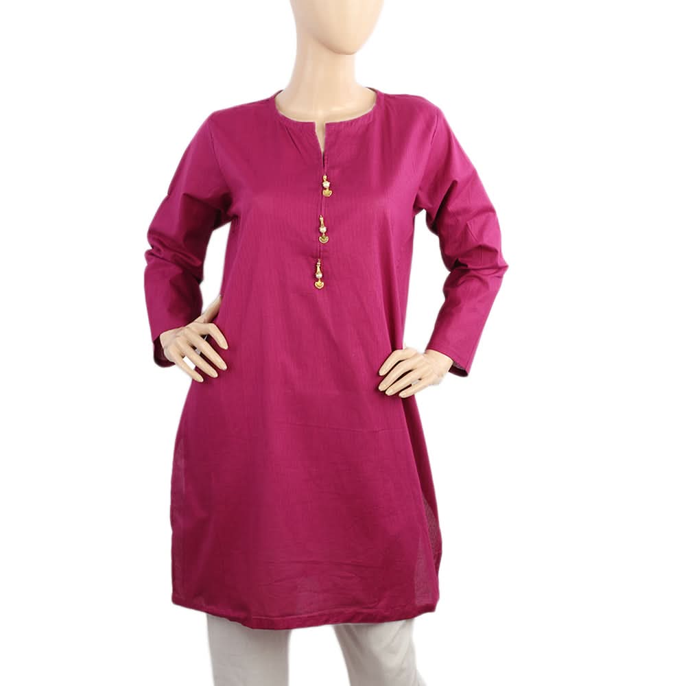 Women's Doria Kurti - Dark Pink, Women Ready Kurtis, Chase Value, Chase Value