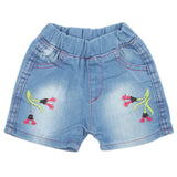 Newborn Girls Denim Short - Light Blue, Newborn Girls Shorts Skirts & Pants, Chase Value, Chase Value