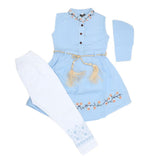 Girls Half Sleeves Suit 277 - Blue, Kids, Girls Sets And Suits, Chase Value, Chase Value