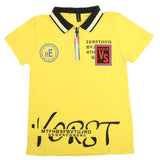Boys Half Sleeves Polo T-Shirt - Yellow, Boys T-Shirts, Chase Value, Chase Value