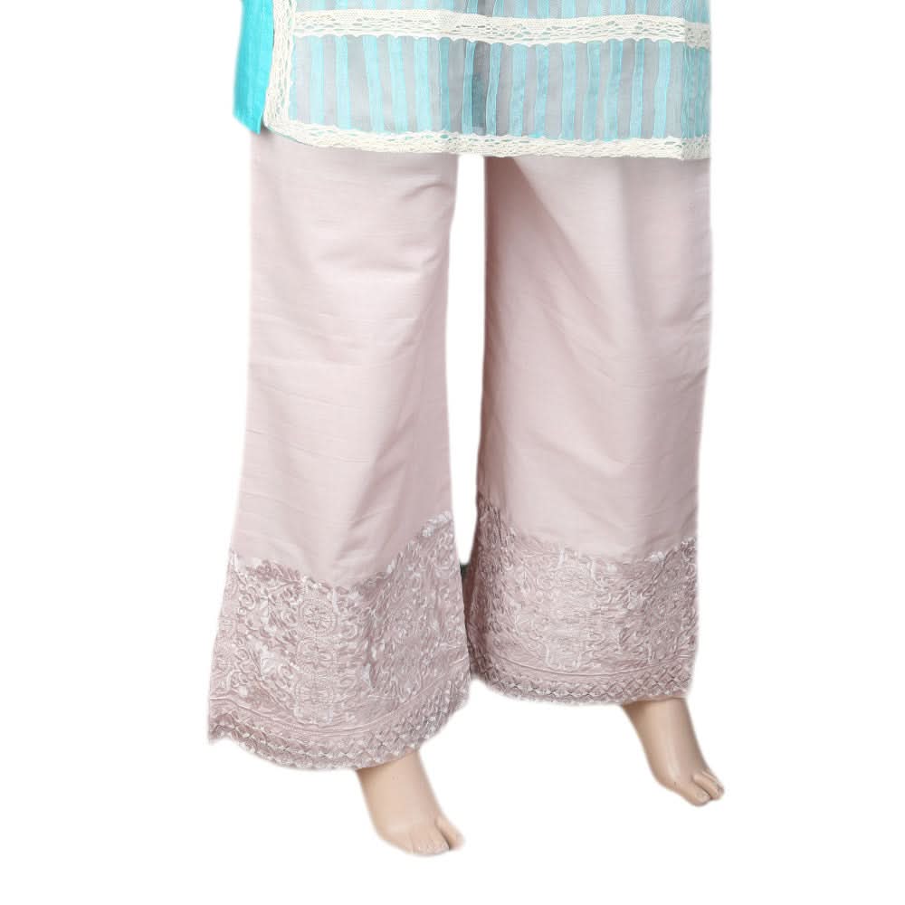 Women's Bell Bottom Embroidered Trouser - Pink, Women, Pants & Tights, Chase Value, Chase Value