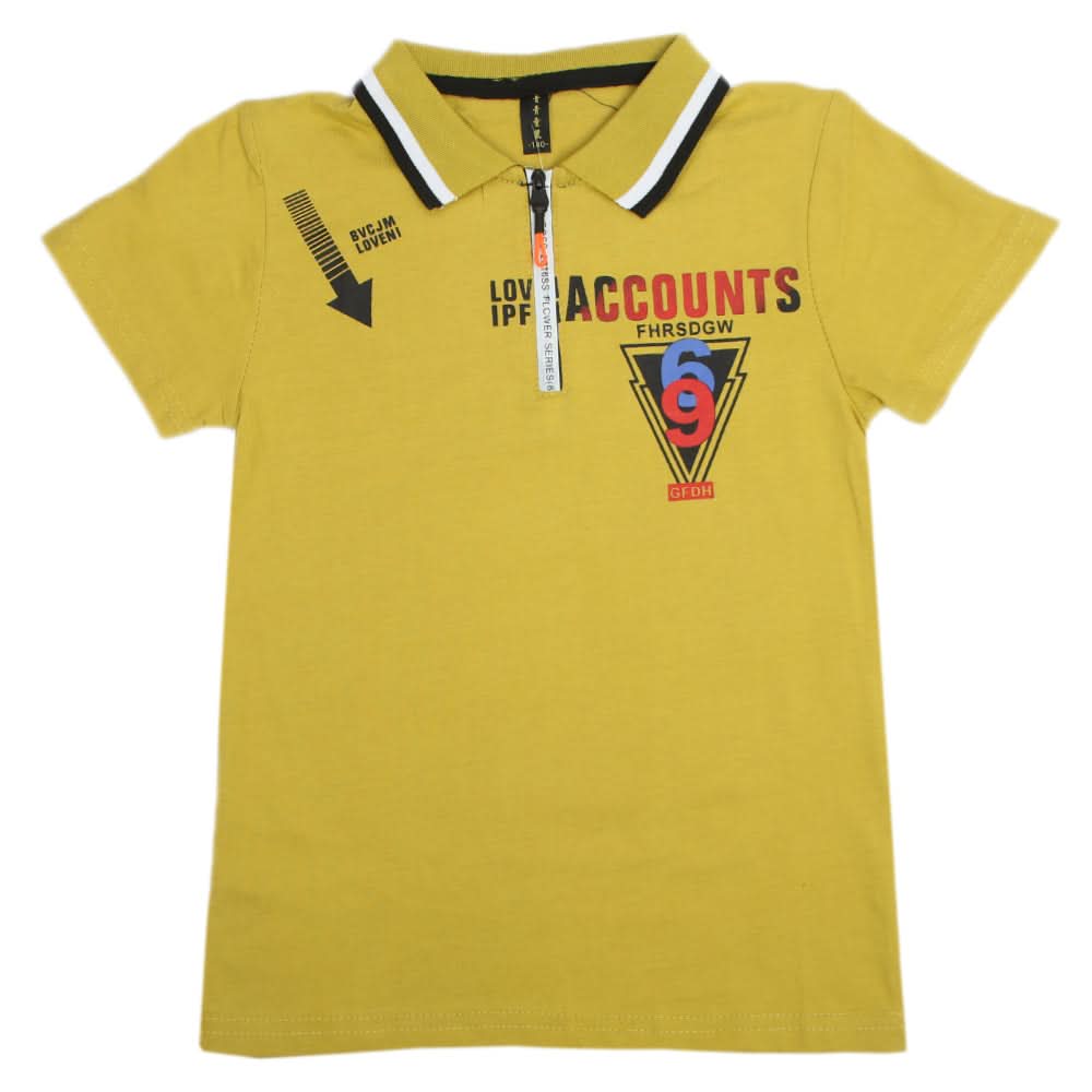 Boys Half Sleeves Polo T-Shirt - Light Green, Boys T-Shirts, Chase Value, Chase Value