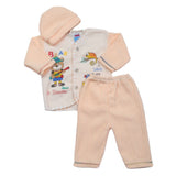 Newborn Boys Polar Full Sleeves Suit - Peach, Kids, New Born Boys Sets And Suits, Chase Value, Chase Value