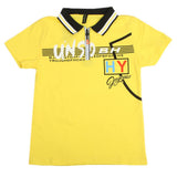 Boys Half Sleeves Polo T-Shirt - Yellow, Boys T-Shirts, Chase Value, Chase Value