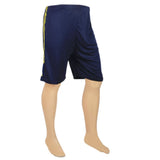 Men's Stripe Short - Navy Blue & Yellow, Men, Shorts, Chase Value, Chase Value
