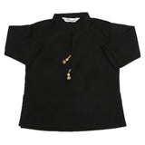 Girls Basic Dobby Kurti - Black, Girls Kurti, Chase Value, Chase Value