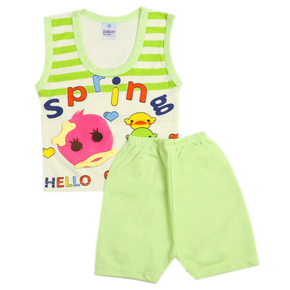 Newborn Boys Sando Suit - Green, Newborn Boys Sets & Suits, Chase Value, Chase Value