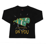 Boys Full Sleeves T-Shirt - Black, Kids, Boys T-Shirts, Chase Value, Chase Value