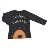 Boys Full Sleeves T-Shirt - Dark Grey, Kids, Boys T-Shirts, Chase Value, Chase Value