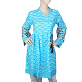 Women's Embroidered Kurti - Blue, Women, Ready Kurtis, Chase Value, Chase Value