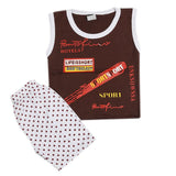 Newborn Boys Sando Suit - Coffee, Newborn Boys Sets & Suits, Chase Value, Chase Value