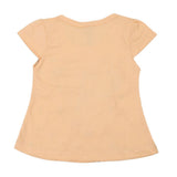 Girls Half Sleeves T-Shirt - Peach, Kids, Girls T-Shirts, Chase Value, Chase Value