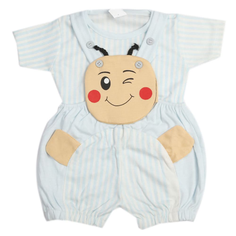Newborn Girls Romper - Light Blue, Newborn Girls Rompers, Chase Value, Chase Value