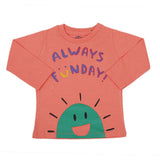 Boys Full Sleeves T-Shirt - Peach, Kids, Boys T-Shirts, Chase Value, Chase Value