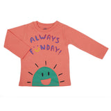 Boys Full Sleeves T-Shirt - Peach, Kids, Boys T-Shirts, Chase Value, Chase Value