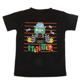 Boys Printed Half Sleeves T-Shirt 4732 - Black, Kids, Boys T-Shirts, Chase Value, Chase Value
