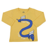 Boys Full Sleeves T-Shirt - Yellow, Kids, Boys T-Shirts, Chase Value, Chase Value