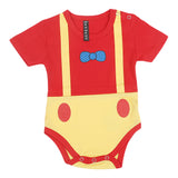 Newborn Girls Half Sleeves Romper - Red, Kids, Newborn Girls Rompers, Chase Value, Chase Value