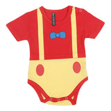 Newborn Girls Half Sleeves Romper - Red, Kids, Newborn Girls Rompers, Chase Value, Chase Value