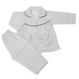 Girl's Full Sleeves Night Suit - Grey, Kids, Girls Sets And Suits, Chase Value, Chase Value